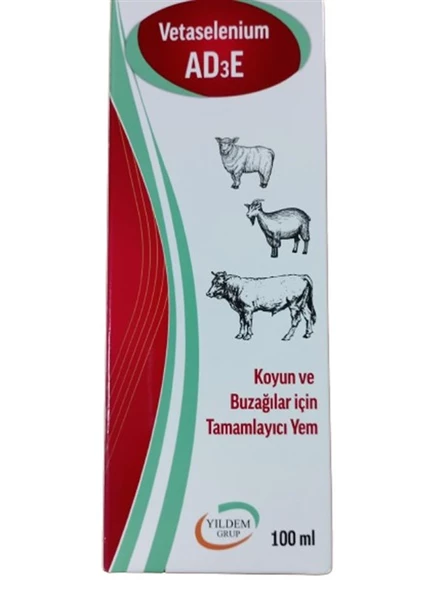 Büyükbaş Hayvanlar İçin AD3E Vitamini 100  ml " Besi hayvanlarının performansını Artırması İçin) - 2