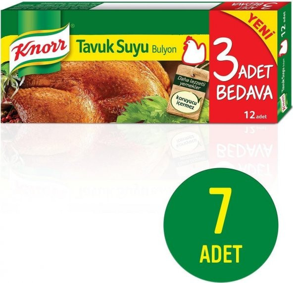 Knorr Tavuk Bulyon 12li 120 gr x 7