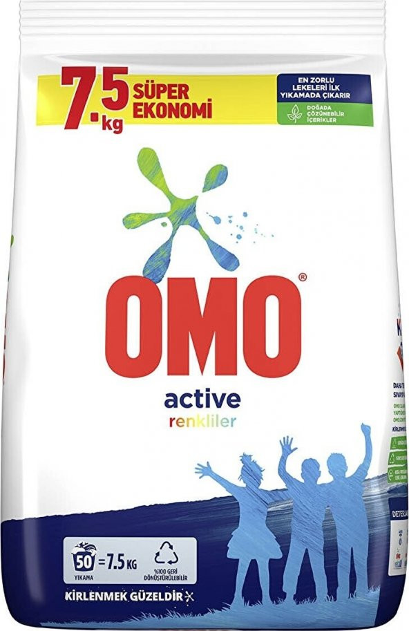 Omo Active Renkliler 7,5 kg