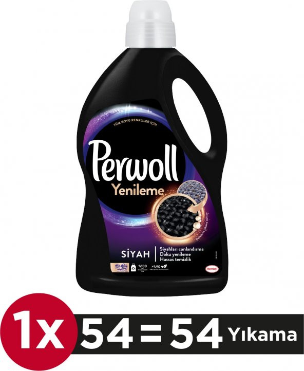 Perwoll Geliştirilmiş Siyah Sıvı Çamaşır Detarjanı  2970 ml