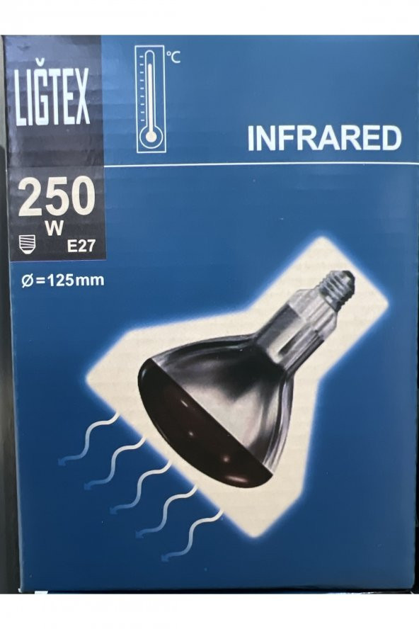 Isıtıcı Lamba 250Watt - Kümes Isıtıcı Ampül - Kırmızı IŞık