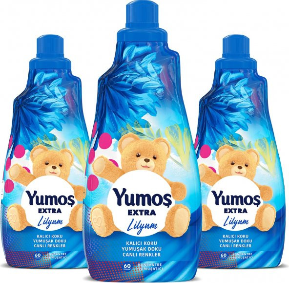Yumoş Extra Konsantre Çamaşır Yumuşatıcısı Lilyum 1440 ml 60 Yıkama X3 Adet - Resim 2