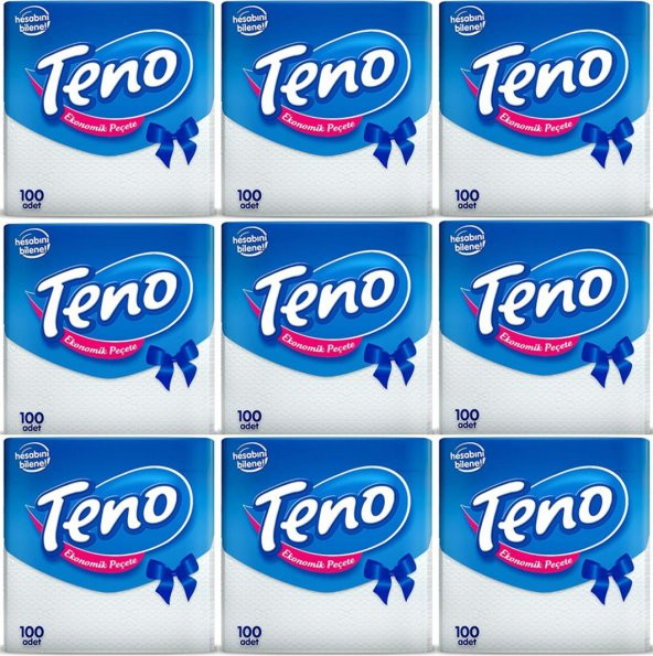 Teno Peçete 100LÜ x 9 Paket