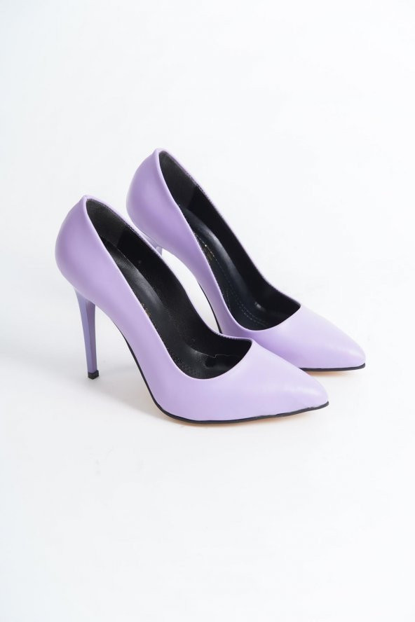 Merve BAŞ® Kadın Lila  İnce Topuk Stiletto 10 Cm - 4