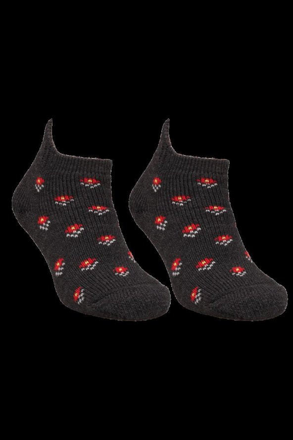 Desenli Kadın Patik Çorap 5966 | Siyah  Siyah 36-40