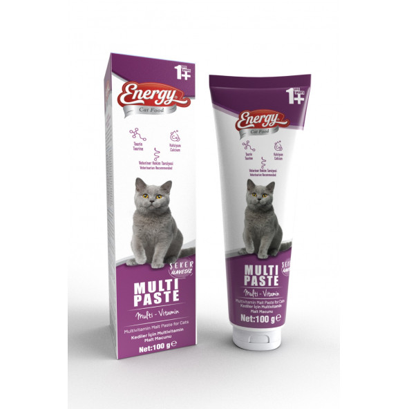Energy Multi Paste 100gr Multivitamin Malt (Bağışıklık Sistemi Destekleyici Tüy Yumağı Önleyici) - 2