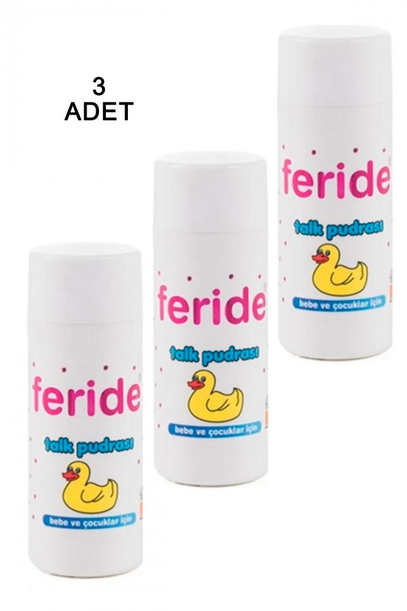 Feride Serpme Talk Pudrası 75 Gr. 3 Adet