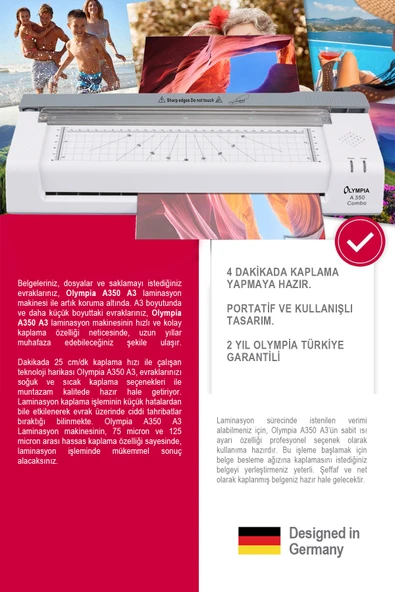 A350 Combo A3 Laminasyon Makinesi - 3