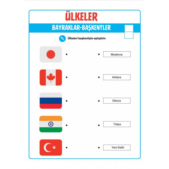 Ülke Bayrakları Yaz-Sil Kitabı (Herkes İçin) - 3