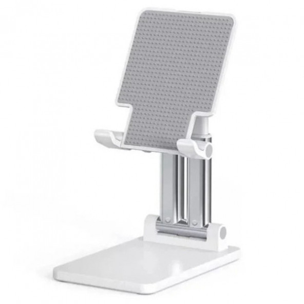 MEKs'ten Masaüstü Telefon Standı Yükseklik ve Bakış Açısı Ayarlanabilir Telefon Tutucu ve Tablet Standı Beyaz