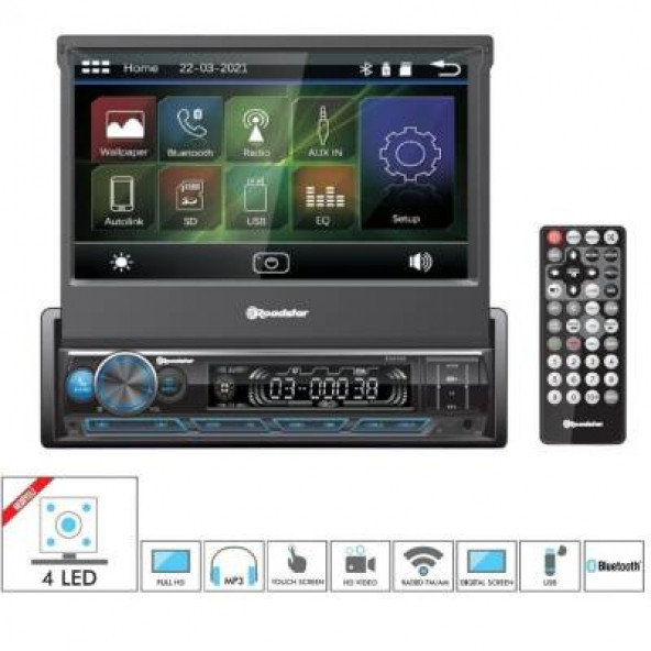 Roadstar RD6100 7" Bluetooth lu Indash Teyp - Resmi Distribütör Garantili - 2