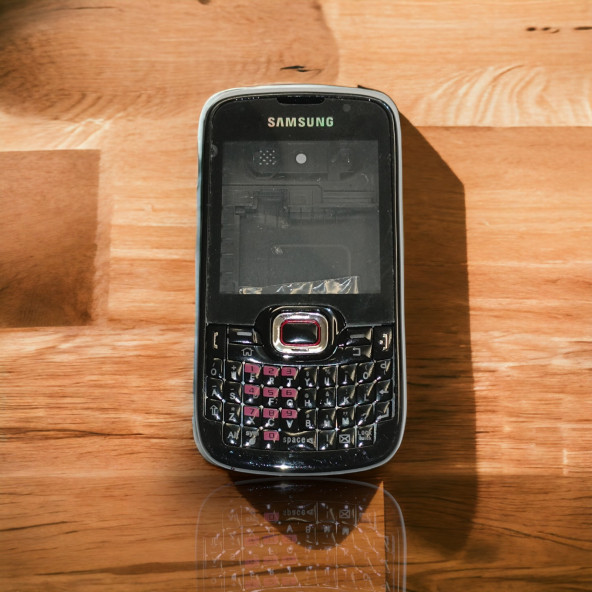 Samsung B7330 Kasa Samsung Galaxy B7330 Uyumlu Siyah Renk Orta Kasa Ön Arka Kapak Tuş Takımı
