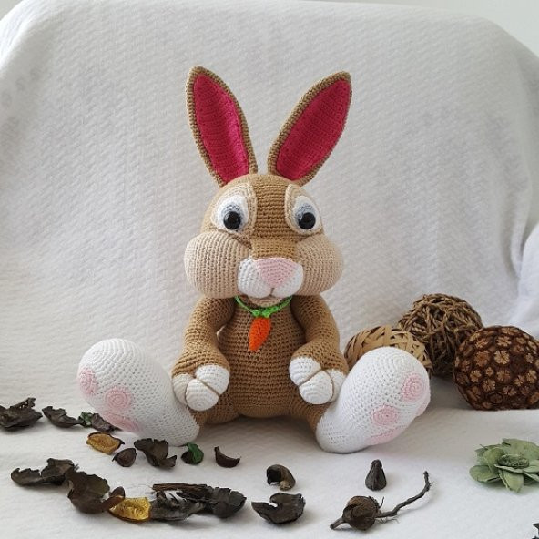 Tavşan Rabbit Amigurumi Organik Oyuncak - 1