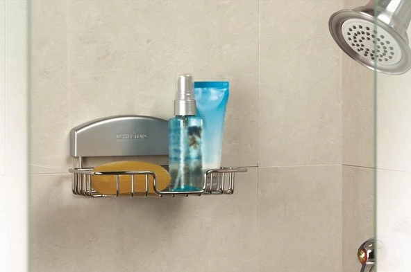 Storit Soap Paslanmaz Çelik Banyo Rafı Şampuanlık, Sabunluk - 2