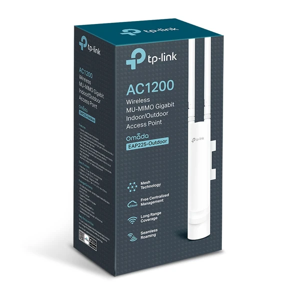 TP-LINK OMADA EAP225 AC1200 1PORT POE OUTDOOR ACCESS POINT - Resim 4