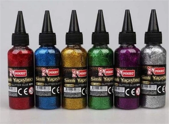 Mikro Simli Yapıştırıcı Renkli 50 Ml ürün görseli