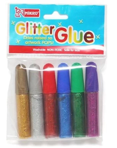 Simli Sıvı Yapıştırıcı 6 Gr 6 Renk