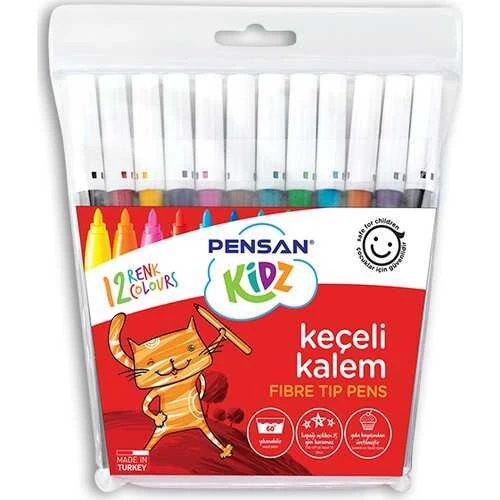 Pensan Kıdz 12 Renk Keçeli Kalem Pns.Pe34020Kk12R
