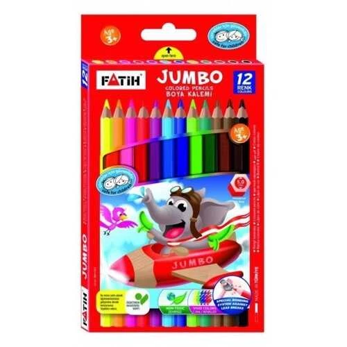 Fatih Jumbo 12 Renk Boya Kalemi
