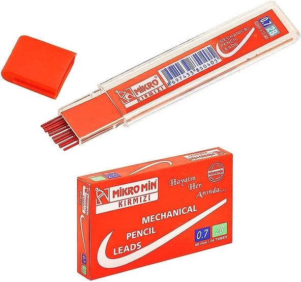 Kırmızı Kurşun Kalem Ucu 0.7 Mm