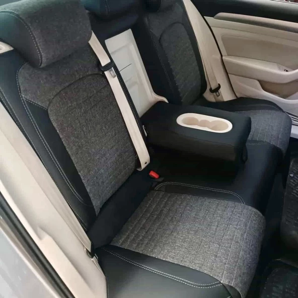 Volkswagen Passat B8 Araca Özel Dikim Koltuk Kılıfı - Resim 2