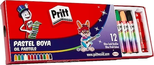 Pritt-Pastel Boya 12 Renk Karton Kutu