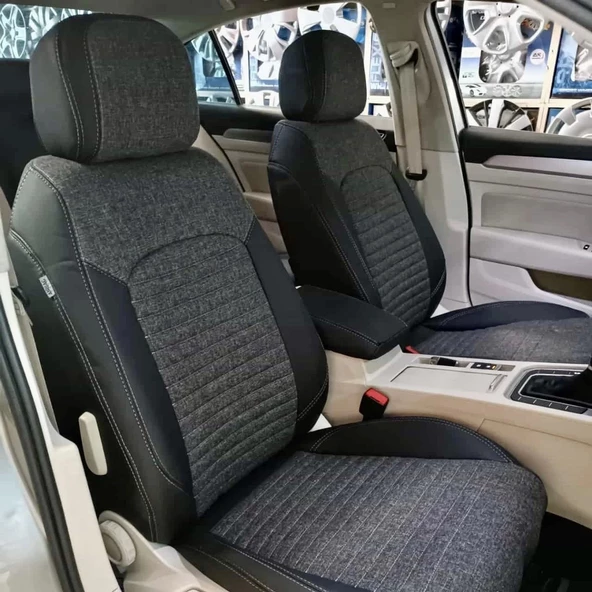 Volkswagen Passat B8 Araca Özel Dikim Koltuk Kılıfı - Resim 3