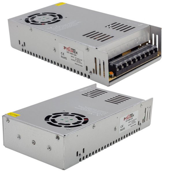 HIGHTEK HT1100 24 VOLT - 20 AMPER - 500 WATT METAL KASA ADAPTÖR (4353)