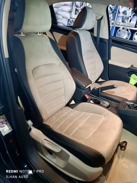 Volkswagen Jetta Araca Özel Dikim Koltuk Kılıfı - Resim 5