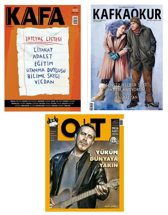 Kafa + Kafkaokur + OT Dergi Yıllık Abonelik - 1