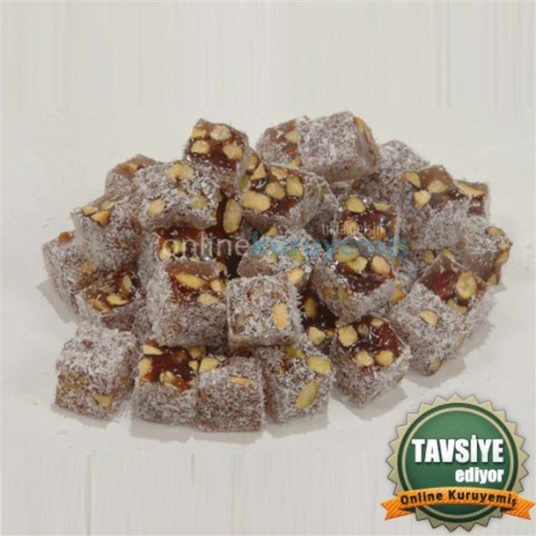Antep Fıstıklı Hindistan Cevizli Çifte Kavrulmuş Lokum 1000 gr - 4