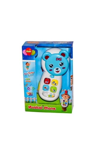 Zeytoys ZEY2023 Müzikli Telefon,Oyuncak Müzikli Işıklı Aynalı Telefon - 4