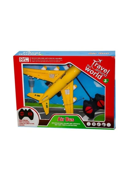 Zeytoys Kumandalı Uçak ZEY2024,Eğlenceli Işıklı Oyuncak Uçak - 4