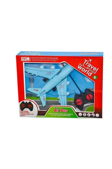 Zeytoys Kumandalı Uçak ZEY2024,Eğlenceli Işıklı Oyuncak Uçak - 3