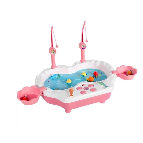 Aya Toys Pilli Balık Oyunu 40180, Pilli Havuzlu Müzikli Balık Tutma Oyunu - 4