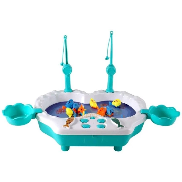 Aya Toys Pilli Balık Oyunu 40180, Pilli Havuzlu Müzikli Balık Tutma Oyunu - 3