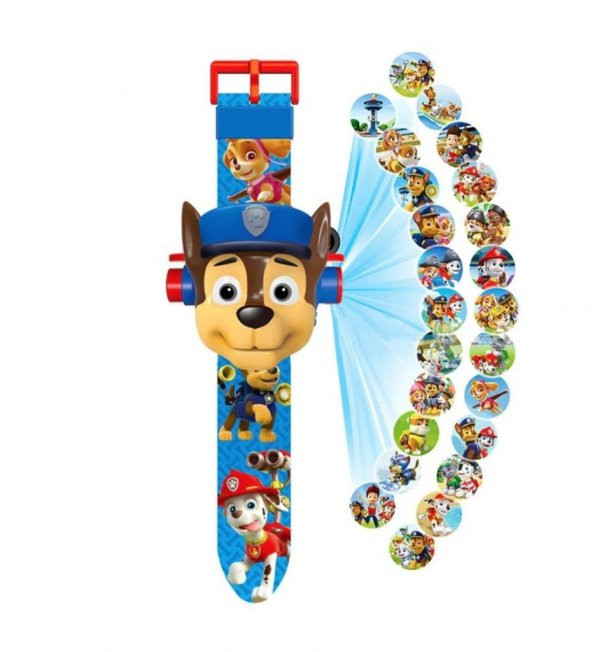 Prestij Oyuncak Kartelalı Paw Patrol Saat 3038B,Chase Projeksiyonlu Kol Saati