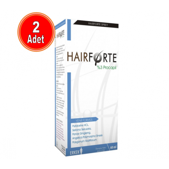 Hair Pharma Hair Forte Erkek 3 Procapil Sprey 60 ml - 2 Adet