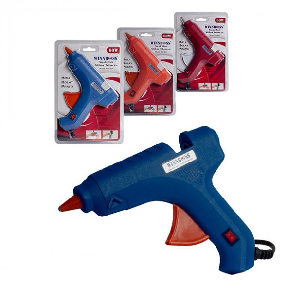 WINNBOSS WN-1162 40 WATT ANAHTARLI SICAK MUM SİLİKON TABANCASI (4353)
