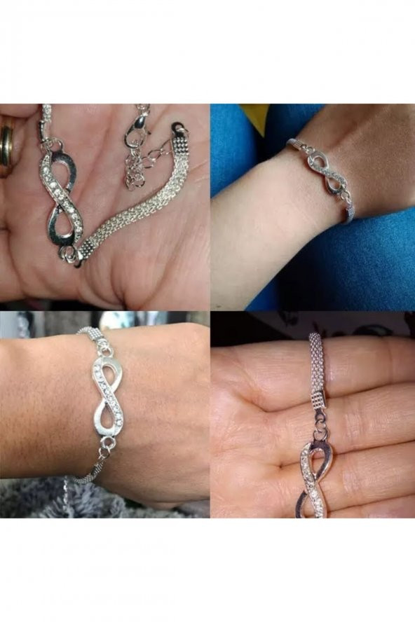 Kadın Bilekliği Sonsuzluk Bilekliği Kadın Takı Trend Bileklik - Resim 5