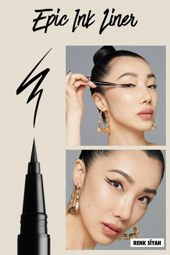 Siyah Eyeliner - Epic Ink Liner Black 800897085605 - 3