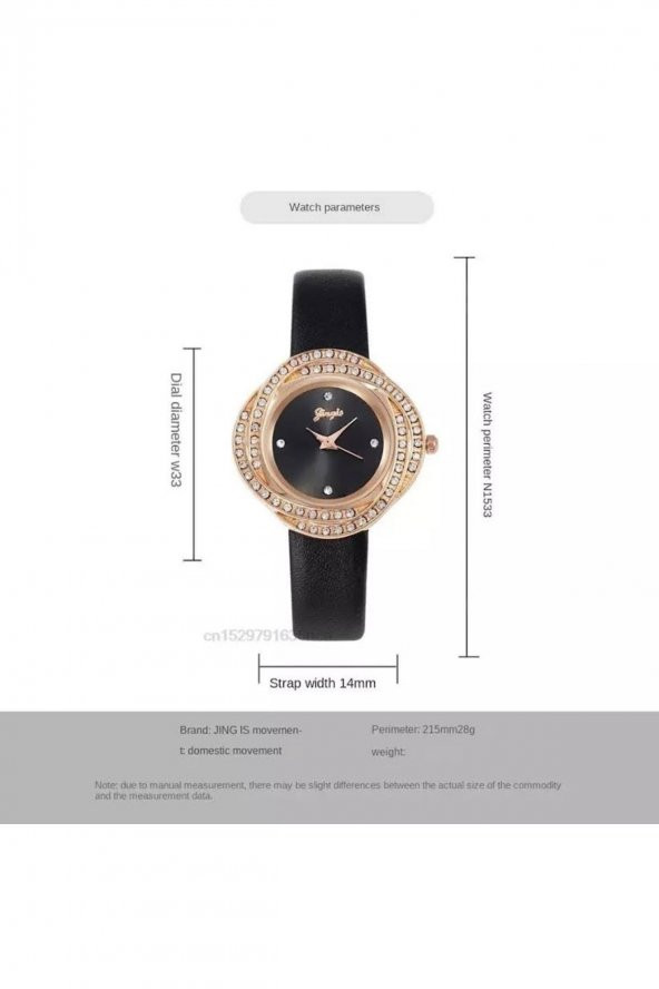 Kadın Kol Saati Lüks Moda Şık Trend Saat Rose Gold - Resim 5