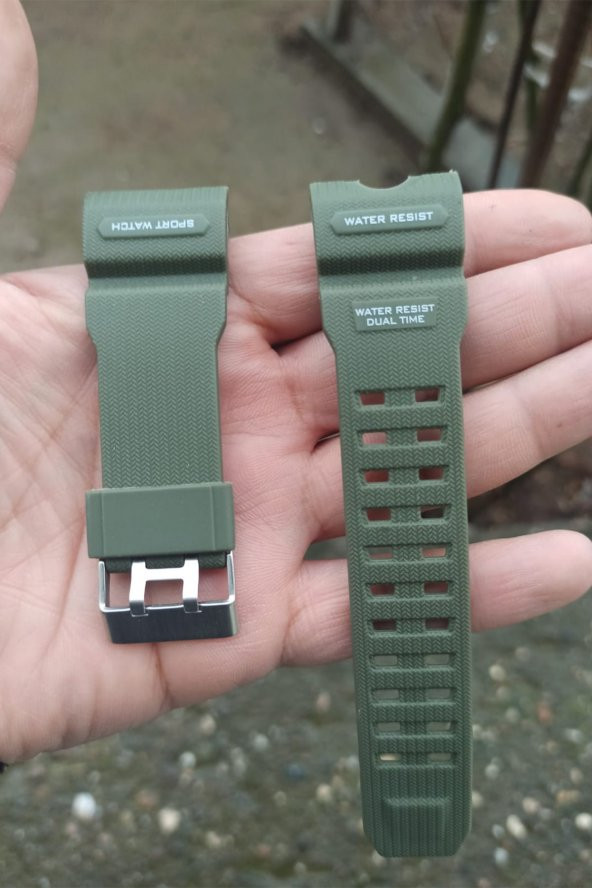 1545 Saat Kordonu Yeşil Renk Asker Yeşili ürün görseli 1