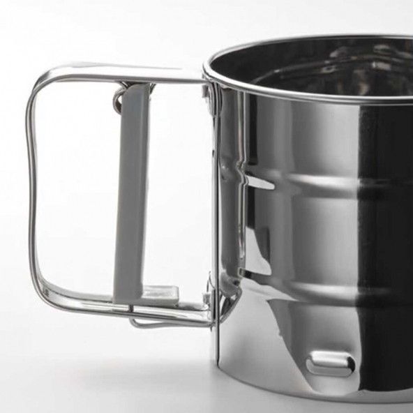 Perotti 15062 Farina Paslanmaz Metal Un Ve Şeker Eleği- Pratik Un Eleği- Paslanmaz Un Eleği 12 Cm - 5
