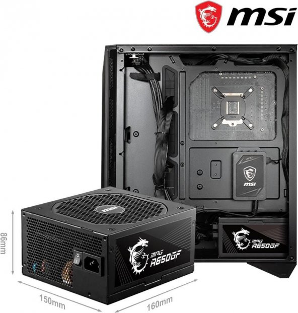 MSI MPG A650GF 650 W Power Supply Outlet - 2
