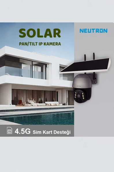 3MP 4G Solar Güneş Enerjili IP Kamera