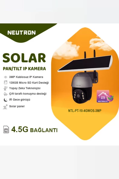 3MP 4G Solar Güneş Enerjili IP Kamera - 2