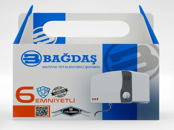 Bağdaş Premium Mutfak Tipi Elektrikli Şofben - 2