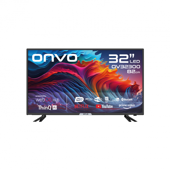 Onvo OV32300 HD 32" 82 Ekran Uydu Alıcılı webOS Smart LED TV