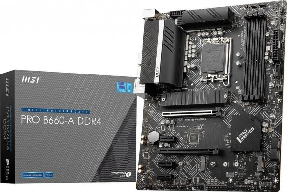MSI Pro B660-A D4 Intel LGA1700 DDR4 ATX Anakart Teşhir